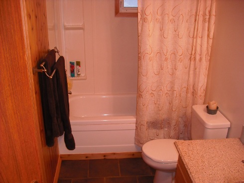 Evidence of prior bath trauma, now skillfully concealed. Evidence of prior bath trauma, now skillfully concealed.