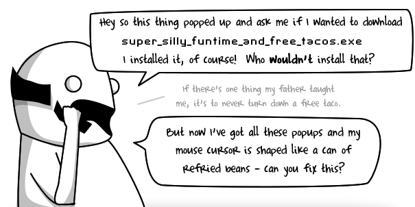 Just pretend I don't know anything about computers.