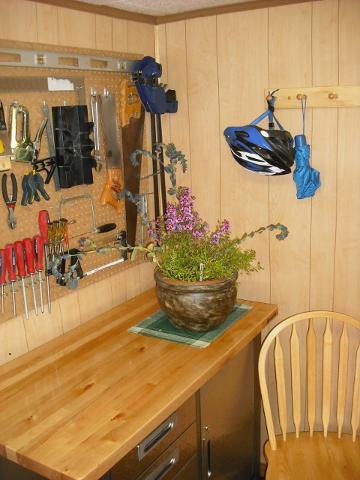 Installing a pegboard implicitly urges one towards identifying the most attractive tools to put on display.