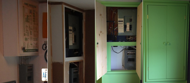 Below the lower panel, the opening is essentially bottomless, and therefore attracts all manner of expensive fasteners.