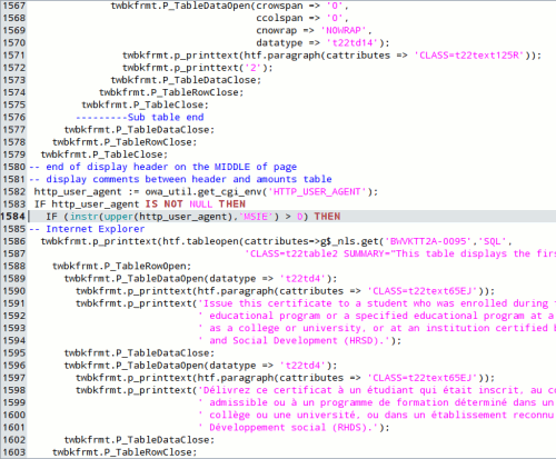 HTML in PL/SQL